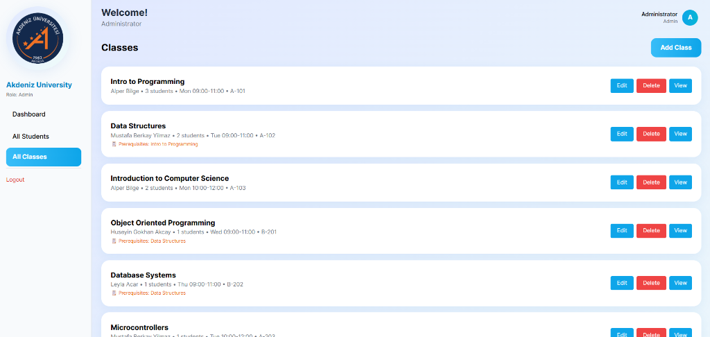 SMS Class Management