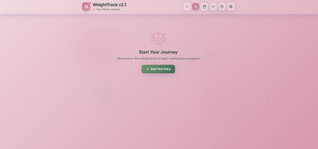 WeightTrack Dashboard